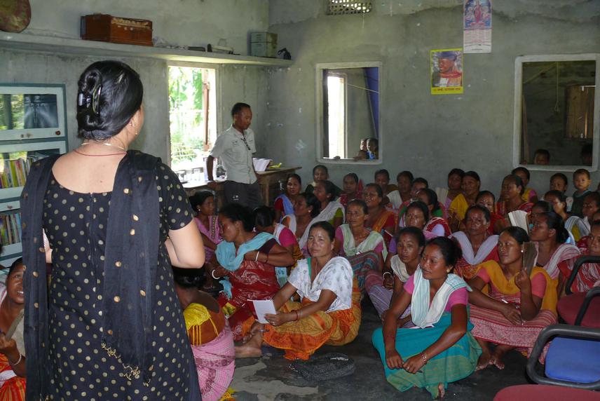 Awareness programme with women folks in Manas.