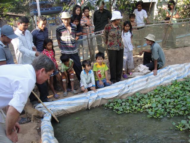 William's Visit to fish pond of project site.