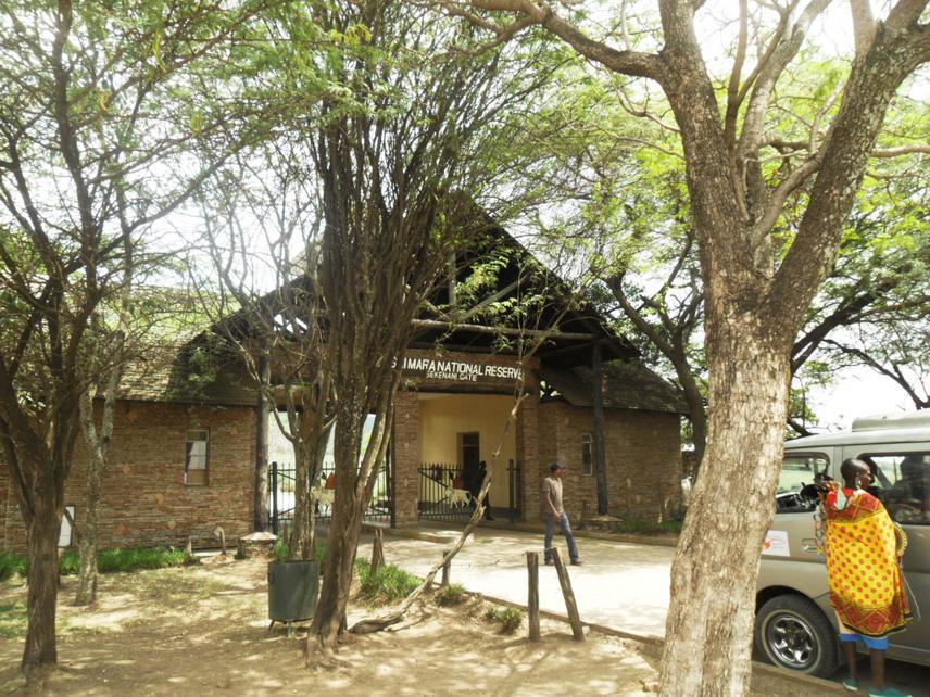 The Maasai Mara Game Reserve main entrance.