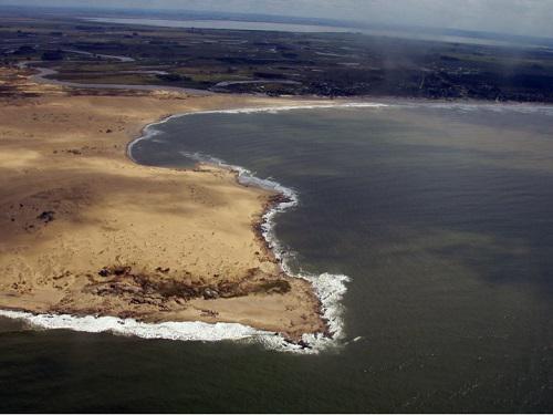 Cabo Polonio, aerial view.