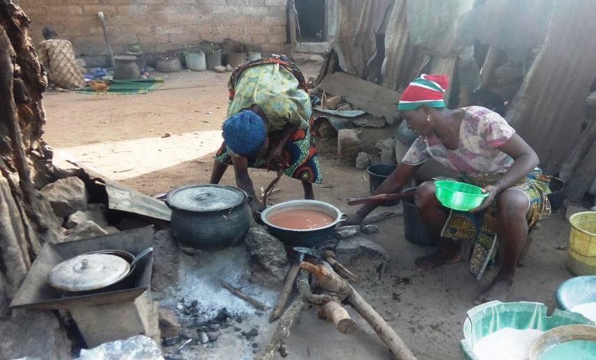 Women with cook stoves.