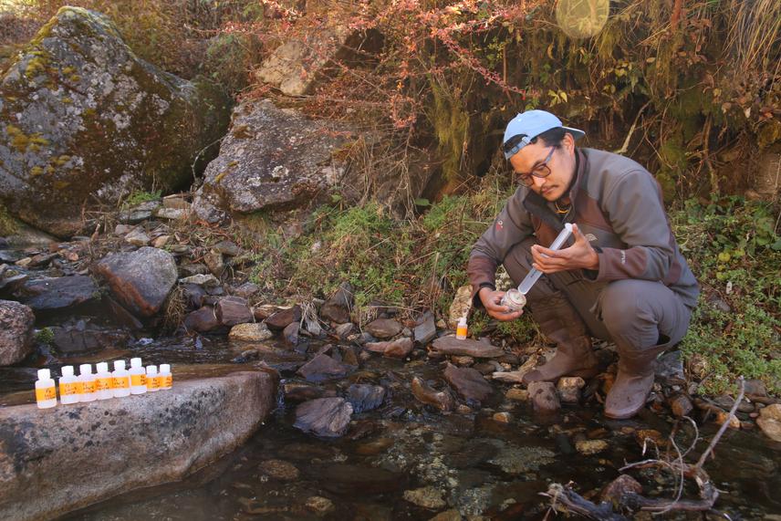 Water sample collection for nutrient analysis