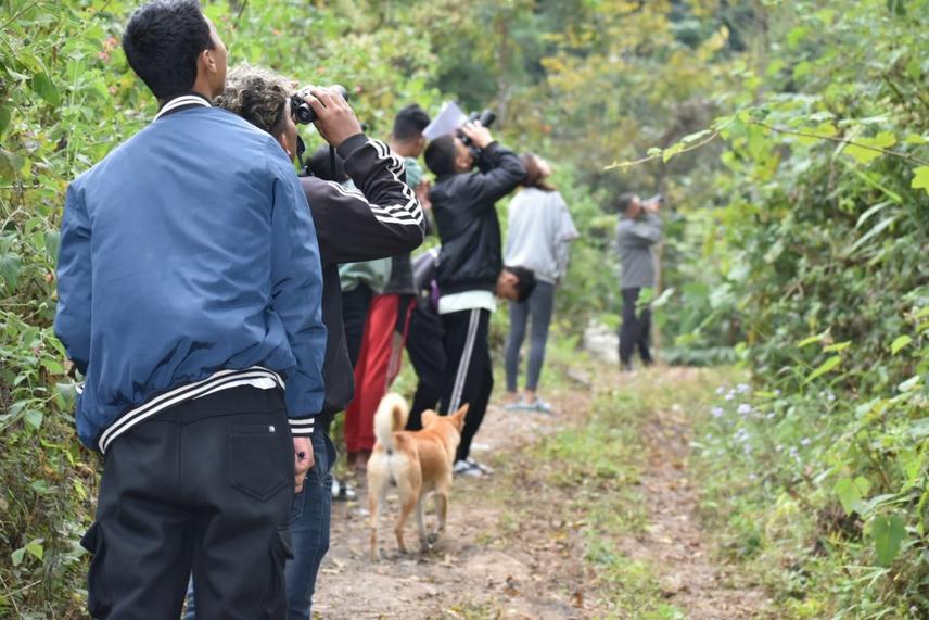 Field Activity during the training in Rangbhang Valley. ©Aditya Pradhan.