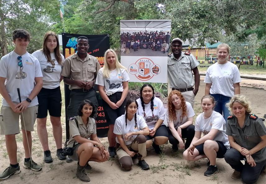 SECAP team with Timbavati Foundation at a school education event. ©Hiral Naik.