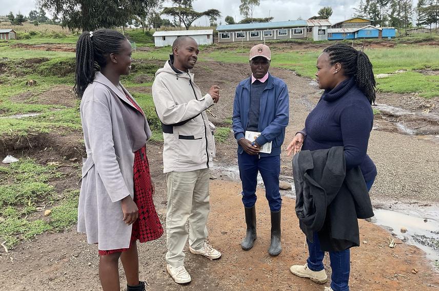 Engaging in a productive discussion with our local field assistants to collaboratively outline the next steps for advancing our project goals. ©Betty Rono.