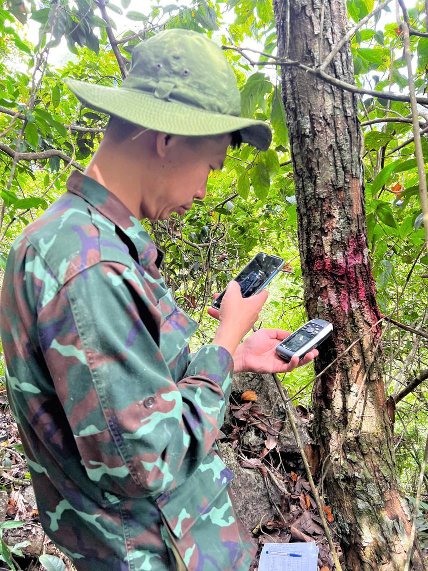 SMART platform training in the field. ©Pham Van Trung.