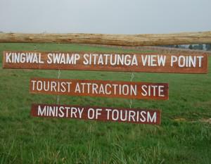 Sign by ministry of Tourism at Kingwal.